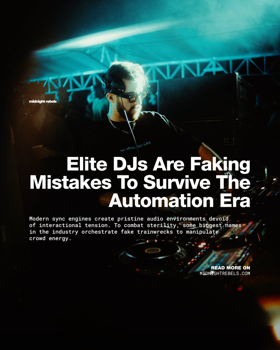 midnightxrebels's tweet image. Whether it’s Jeff Mills owning his messy blends or James Hype defending risky live mixing, the conversation around “live” is getting louder. #ElectronicMusic #DJing #LivePerformance