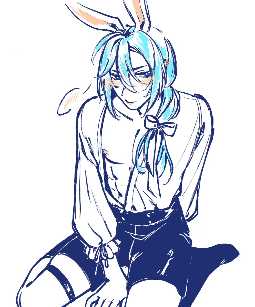 mintiiiny's tweet photo. so I guess this was my sign to finally draw bunny edmond #NUcarnival https://t.co/5AitpQjm0l