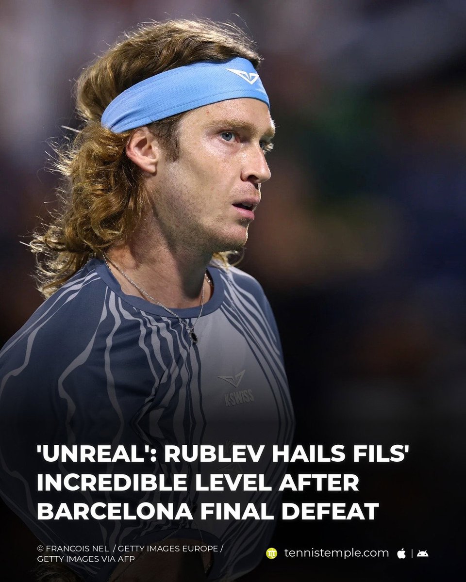 tennistemple_en's tweet image. Rublev Thoroughly Dominated by Fils in Barcelona Final, Delivers Glowing Tribute to French Star #ATP500 #Barcelone #Fils #Rublev

🎾 w.tennistemple.com/rjjZg