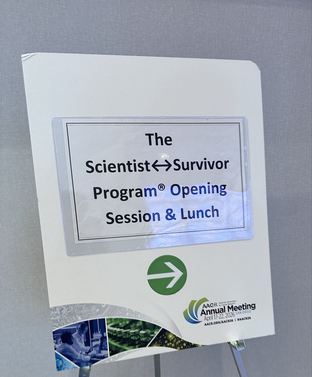 debsetu's tweet photo. The Scientists <—> Survivor Program #SSP26 started yesterday 
With distinguished speakers, scientists and advocates 
@AACR 
#AACR26 https://t.co/QBodE8VqQ6