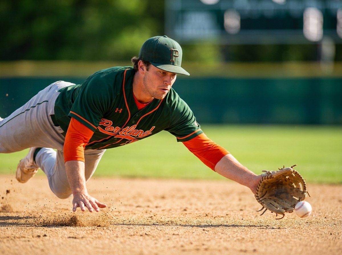Portland__Stags's tweet image. Richard Conway has flipped the script at the plate. After a brutal April (.060 AVG), he’s surged back with a combined .356 AVG, .431 OBP, .528 SLG across May and June; driving in runs, finding barrels, and looking like the spark the Stags needed. Portland rides the upswing. #eMLB
