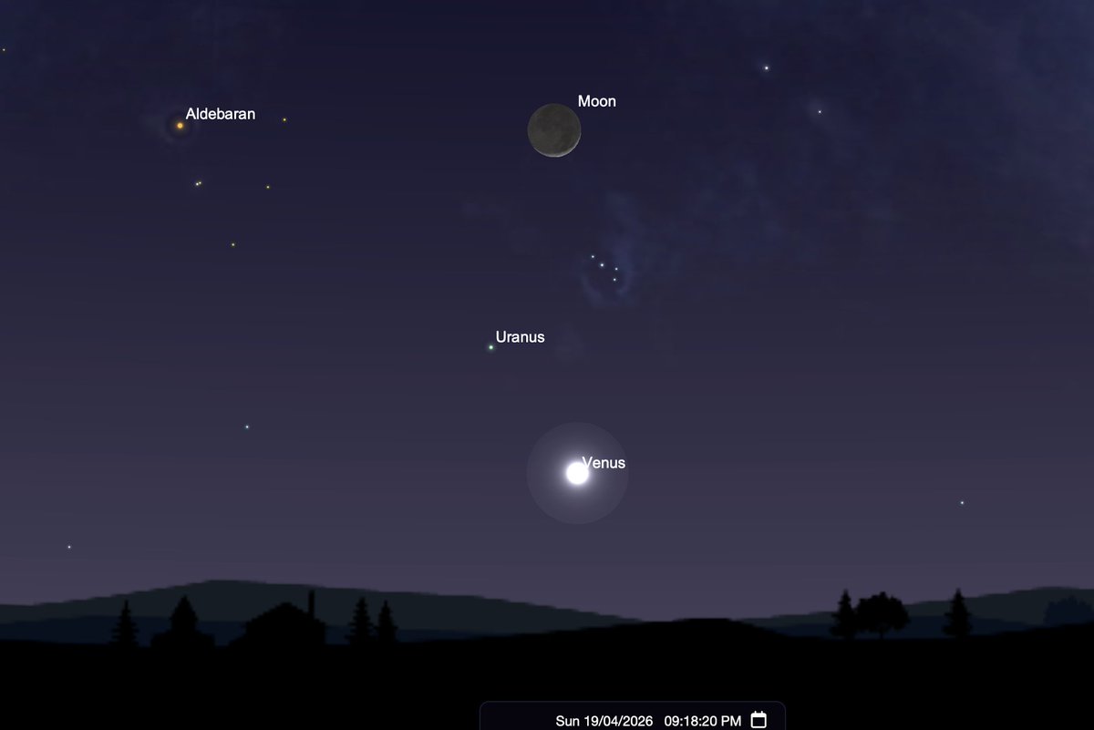 thenightskyguy's tweet photo. 📷Sky Tonight, look low in the western sky after sunset for a lovely meeting of the young crescent Moon and the Pleiades star cluster, also known as the Seven Sisters. Venus will be shining brightly nearby too, making this a beautiful target for binoculars.
📷 @skysafariastro https://t.co/WHLyc7oeOe
