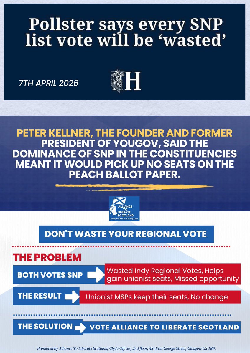 Roberts56Gavin's tweet image. ‘I’m not taking any chances. I’m voting for #AlliancetoLiberateScotland  on my Peach Ballot Paper for #IndependenceNothingLessNow Mak Siccar Mak 7 May #IndependenceDay👍🏼🌎🌏🌍🏴󠁧󠁢󠁳󠁣󠁴󠁿🏴󠁧󠁢󠁳󠁣󠁴󠁿
