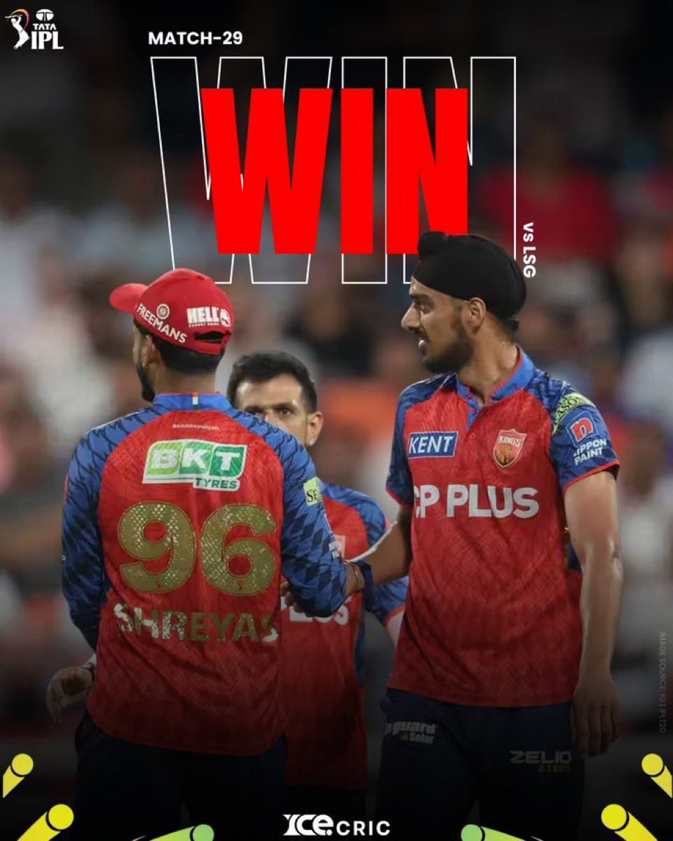 Shankey9491's tweet photo. Beat Gujarat.
- Beat Chennai.
- Beat Hyderabad.
- Beat Mumbai.
- Beat Lucknow.

11 POINTS IN JUST 6 GAMES FOR PUNJAB KINGS IN IPL 2026 🔥🔥 

- The Shreyas Iyer army unstoppable in IPL 2026.

#PBKSvsLSG
 #PBKSvsLSG #BeşiktaşınMaçıVar https://t.co/6kwRmYRiEL