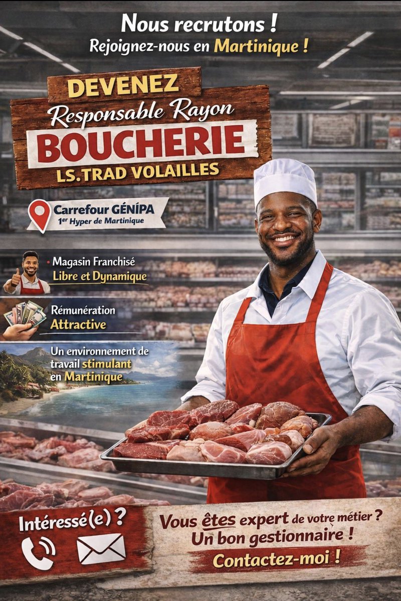ReynArts's tweet photo. Carrefour Martinique. Si même de grands groupes se mettent à faire des visuels IA malgré leur budget… 😬
Ce sont les mêmes visuels partout. Aucune identité. https://t.co/oUAGYb2fPL