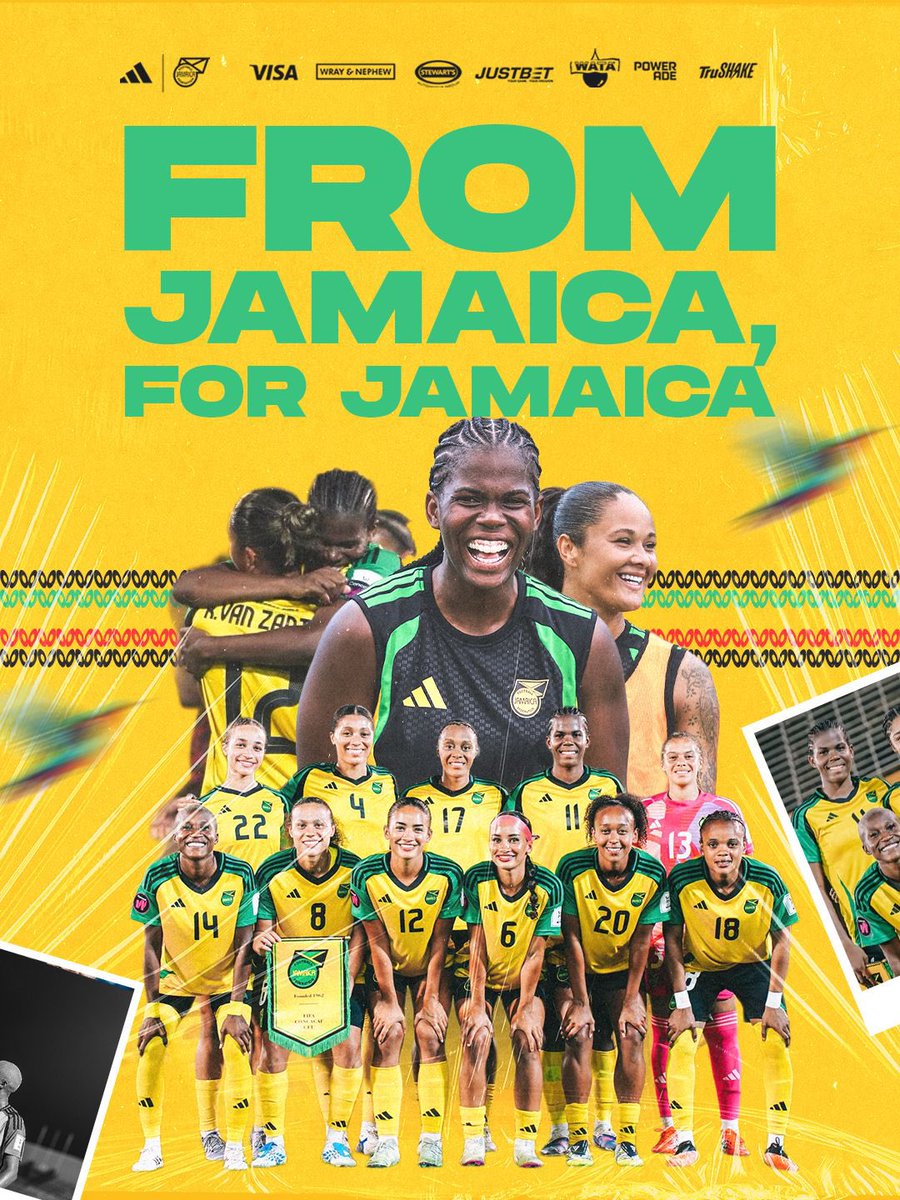 From Jamaica. For Jamaica. Always. 💛💚🖤

To every single person who packed those stands, bought a ticket, shared a post, and believed in the Reggae Girlz — this is for you. 🇯🇲