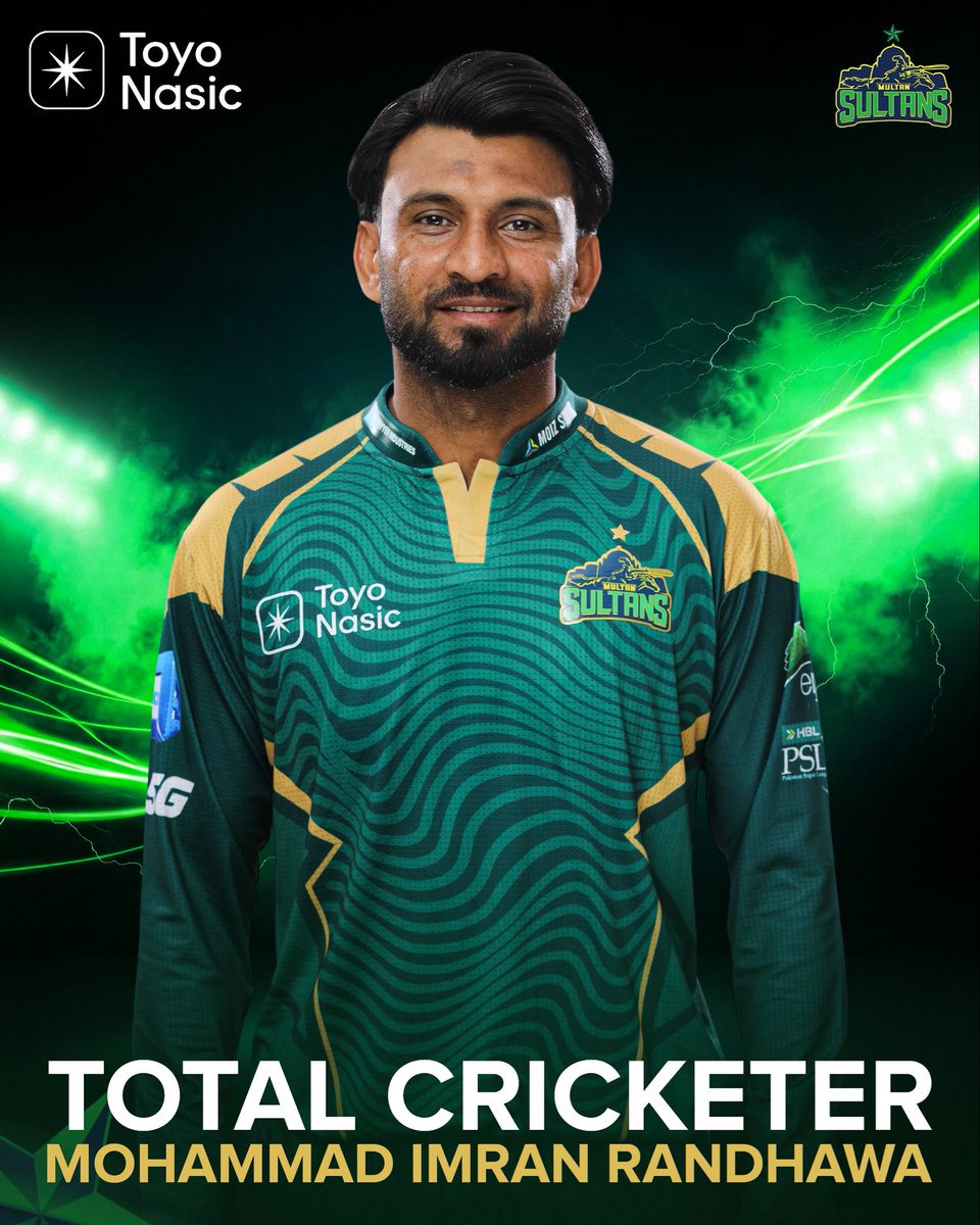 MultanSultans's tweet image. Total Cricketer is Imran Randhawa for his all round performance with the bat and ball. Amazing start to his PSL outing. 👑🙌

#makeithappen #totalcricket