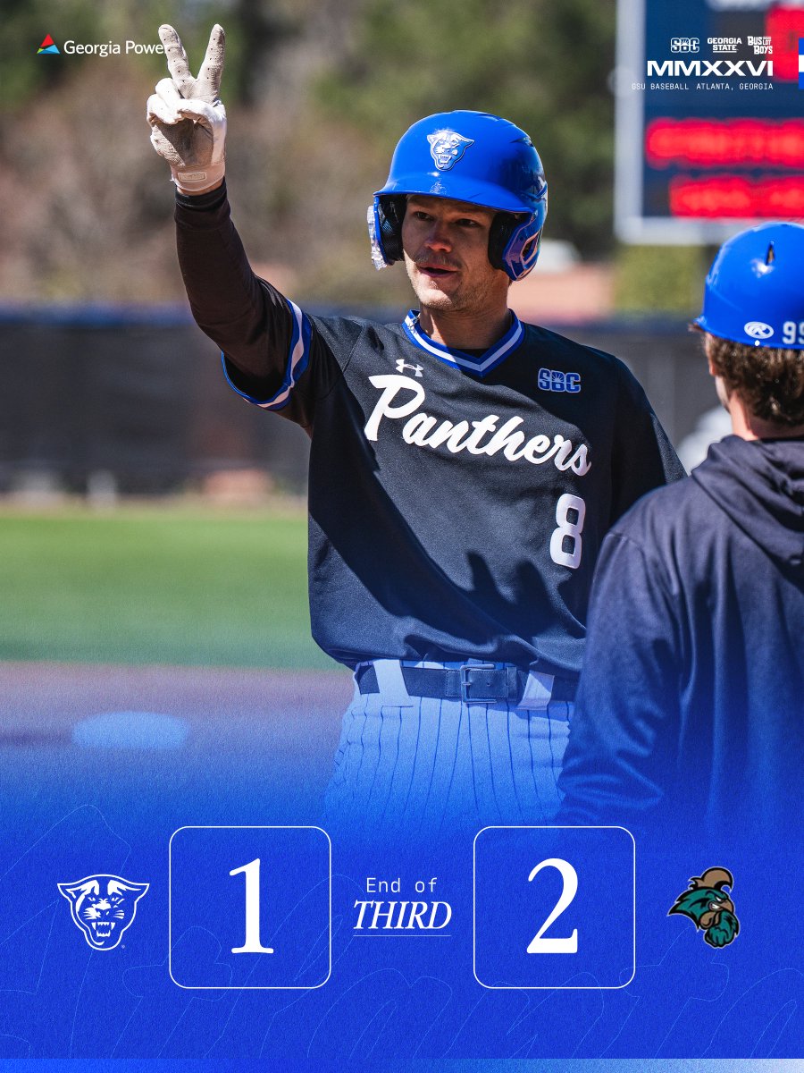 GSU_Base's tweet image. After three.

#LightItBlue | #BLB