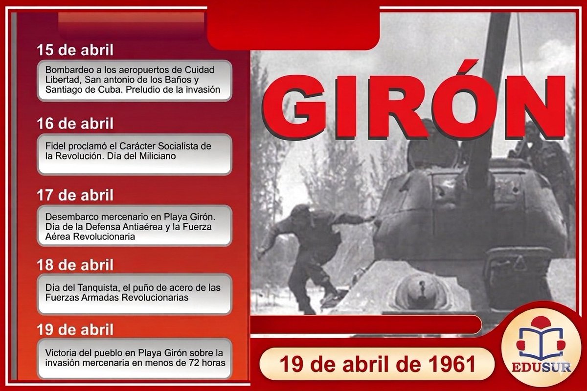 Cienfuegos95386's tweet photo. #Edusur #Girón65 demuestra la unidad, la fuerza y la valentía del pueblo cubano. @OartidoPCC @DiazCanelB @DrRobertoMOjeda @CubaMined https://t.co/95NvOdzF7z