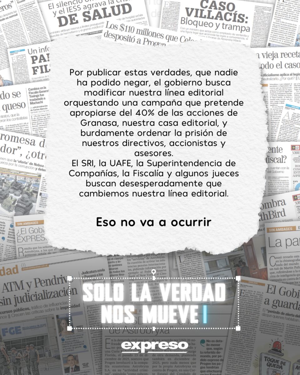Cuando la presión aumenta, la verdad se sostiene. No se negocia. No se cambia. No se calla. #SoloLaVerdadNosMueve
