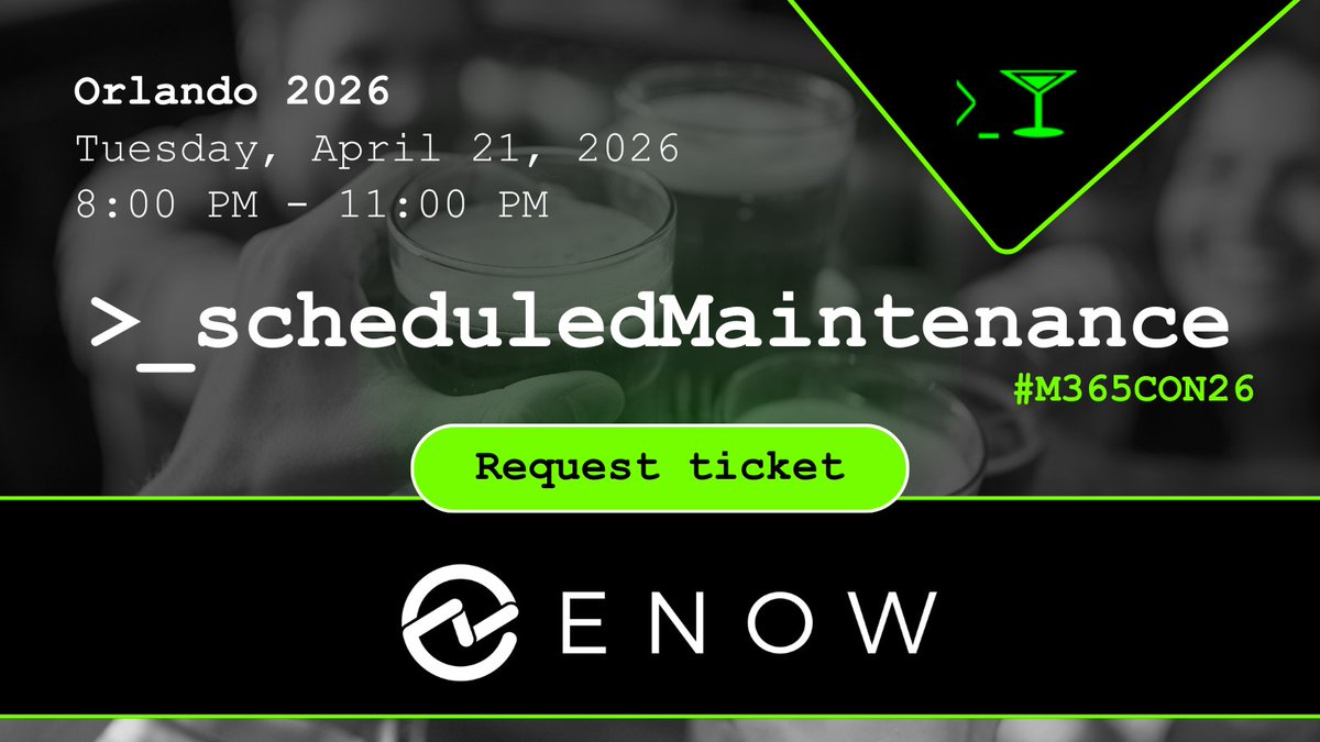 SchdMaintenance's tweet photo. 😩Why do you need your own scheduled maintenance? Post your story, tag us, and we'll see what we can do about that party pass 😉 #SchdMaintenance #M365Con26 #M365 #Copilot #EntraID https://t.co/pYVrQV1qkV