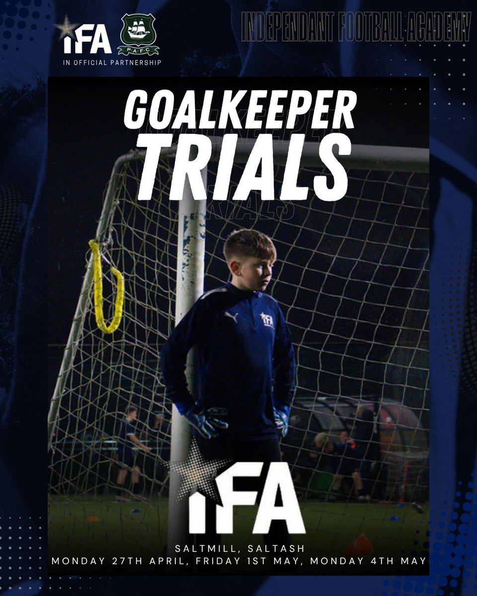 IFAcoach's tweet photo. 𝗜𝗻𝗱𝗲𝗽𝗲𝗻𝗱𝗲𝗻𝘁 𝗙𝗼𝗼𝘁𝗯𝗮𝗹𝗹 𝗔𝗰𝗮𝗱𝗲𝗺𝘆 – 𝗙𝗥𝗘𝗘 𝗚𝗼𝗮𝗹𝗸𝗲𝗲𝗽𝗲𝗿 𝗧𝗿𝗶𝗮𝗹 𝗦𝗲𝘀𝘀𝗶𝗼𝗻𝘀 

Trial Dates:
•Monday 27th April
•Friday 1st May
•Monday 4th May

For more info, please check out our Facebook page https://t.co/BsLcgYMiDG