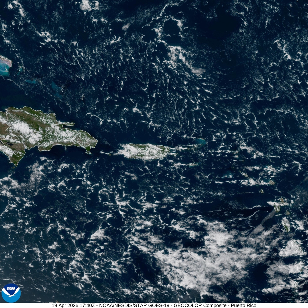 VegaBajaWx's tweet image. Imagen de satélite April 19, 2026 at 02:00PM #PuertoRico #weather