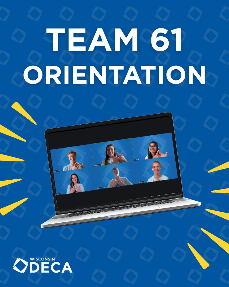 WI_DECA's tweet image. Team 61 had a great time at their State Officer orientation! They are looking forward to ICDC and hope you are too. 🔷

#wideca #nextbigthing #team61