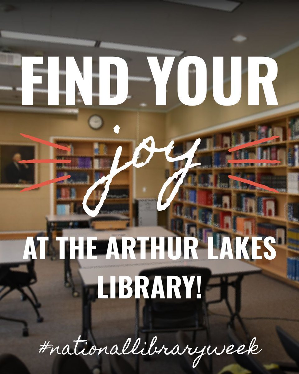 📚 National Library Week is April 19–25!

National Library Week celebrates the valuable role libraries and library professionals play in transforming lives and strengthening communities.

This year's theme is Find Your Joy. What brings you joy at the library?