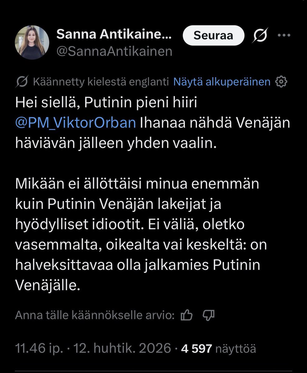 Janne Karjalainen™️ varmennettu tili tweet media