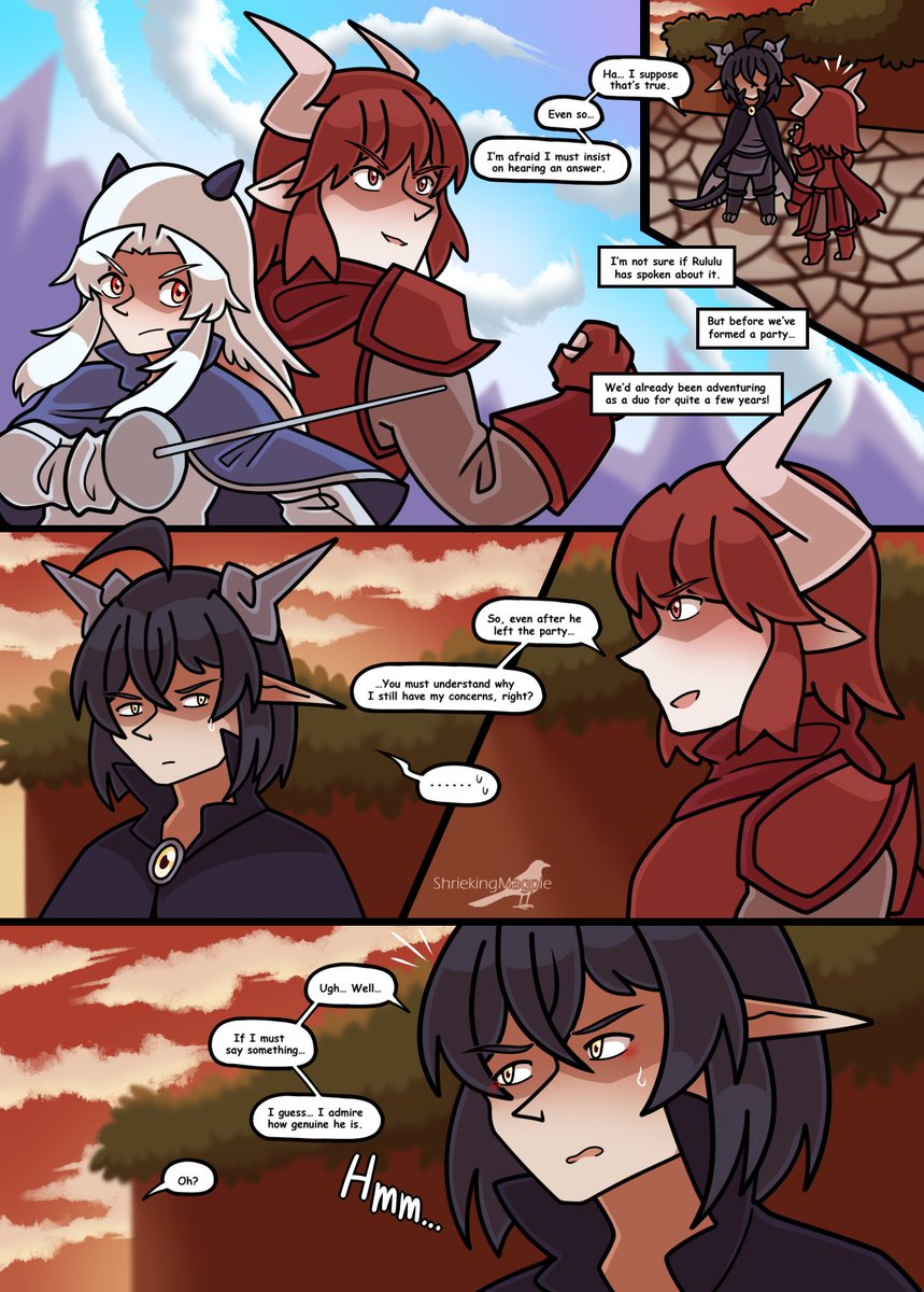 ShriekingMagpie's tweet photo. [Don't Look Down on Rululu's LoveQuest!]
Time to try out a first SFW Entry! This will be male/male pairing with femboy themes (°◡°♡)
P.36~37 (｡•̀ᴗ-)✧ https://t.co/Nw0imwCnlG