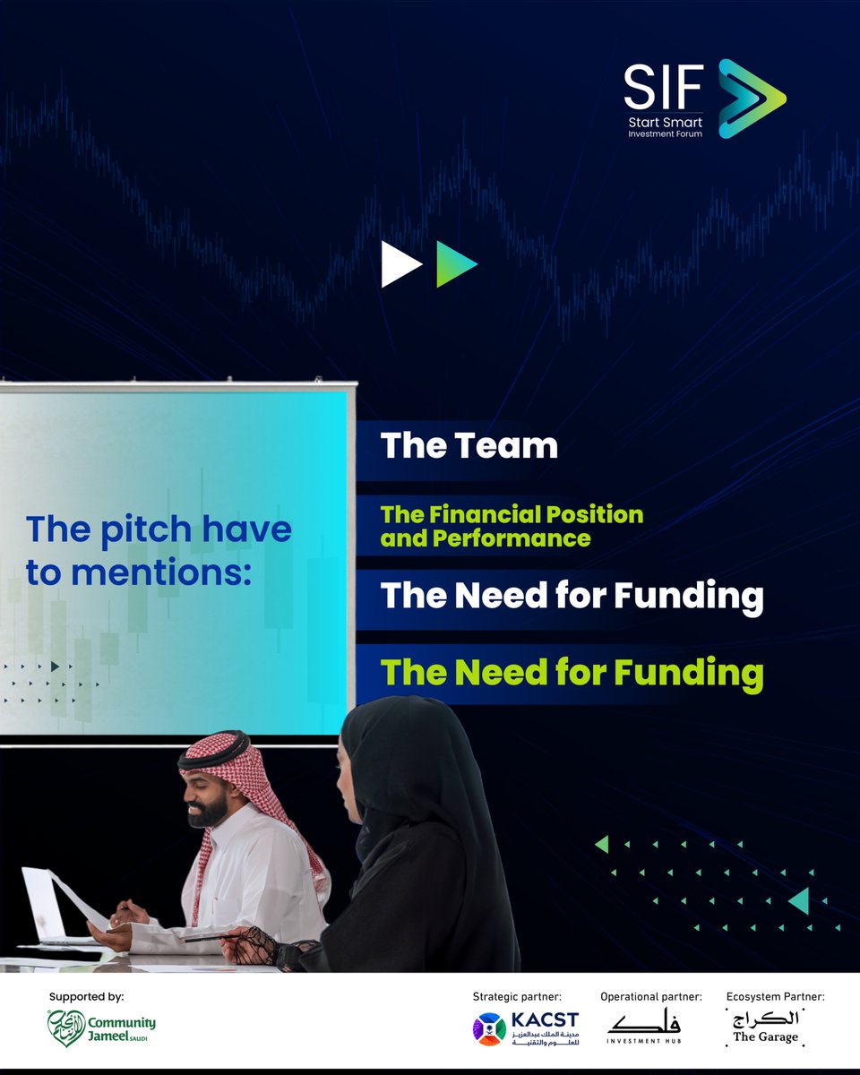 startsmartsaudi's tweet photo. إن عرض شركتك الناشئة أمام المستثمرين هو خطوة محورية لبناء الثقة مع المستثمرين وإثارة اهتمامهم، وقد يكون اللحظة الفاصلة في رحلتك نحو التمويل.
استعد جيداً، وسجّل الآن في #منتدى_الاستثمار 2026:
https://t.co/agfAKpODD2

Presenting your startup to investors is the art of building trust and sparking interest. It is the critical moment that determines the fate of obtaining funding.

To our entrepreneurs, prepare well and register now for the #SIF 2026:
https://t.co/agfAKpODD2
