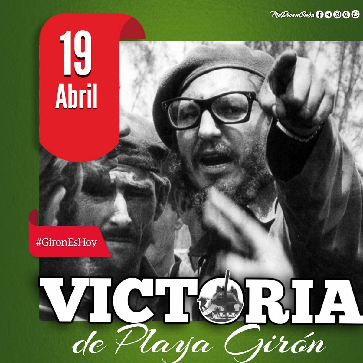 Girón nos enseñó que la libertad se defiende con las manos y el alma.

#GirónVictorioso 
#GirónEsHoy 

<a href="/EmyBatistaCuba/">Emily Batista 💖</a> 
<a href="/DanoSanchez602/">Danito Lugo</a> 
<a href="/ameliadiaz22953/">Amelia Diaz</a>
<a href="/MolinaRans46627/">Ranses Molina</a> 
<a href="/Ernesto67972859/">Ernesto Cruz</a> 
<a href="/Damiana_Estevz/">Damiana Estévez 🌼</a> 
<a href="/peza99140/">Ernesto Alejandro Buesa Peza</a> 
<a href="/RodrigoMij79182/">Rodrigo Mijares</a>  
<a href="/LuisAlb97860501/">Luis Alberto Medina</a>