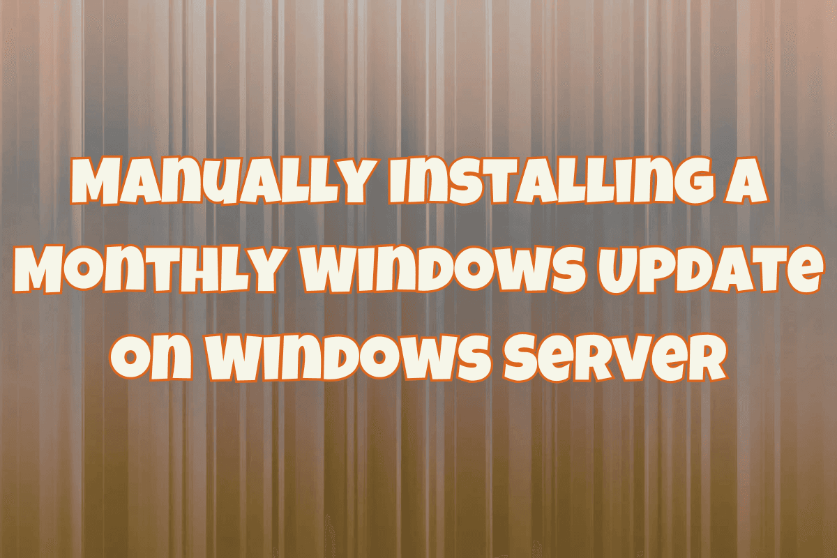 TechyGeeks1's tweet image. Manually Installing a Monthly Windows Update on Windows Server | #Guide #Microsoft #Windows #WindowsServer #WindowsUpdate #SysAdmin #Microsoft #CyberSecurity 
techygeekshome.info/manually-insta…