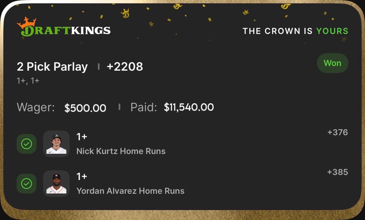 FlavioKrono's tweet image. Back to back let’s goooooo

Get all my plays here ➡️ Link to picks on my Bio

#PrizePicks #GamblingX #NFL
#WCBB ⛹️ | #NBA 🏀 | #CBB 🔥 
#Prizepicks 🔐 | #PROPS | #POTD 📋
#GIVEAWAY 👋 | #NHL 🏒 | #Picks
#CSGO 🔫| #WAKEANDCASH 💵
#WNBA 🏀 | #Summerleague