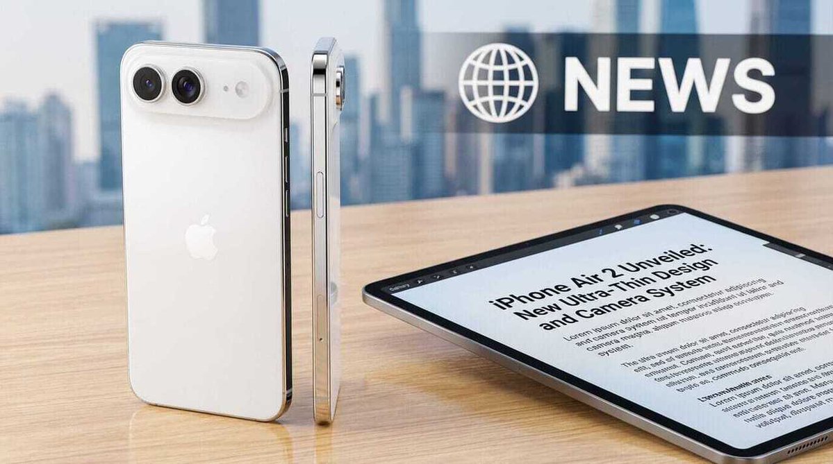 rswebsols's tweet image. Rumors Suggest Apple’s iPhone Air 2 Will Feature a Dual-Camera Setup #gadget #rswebsols ift.tt/b2w6cN3