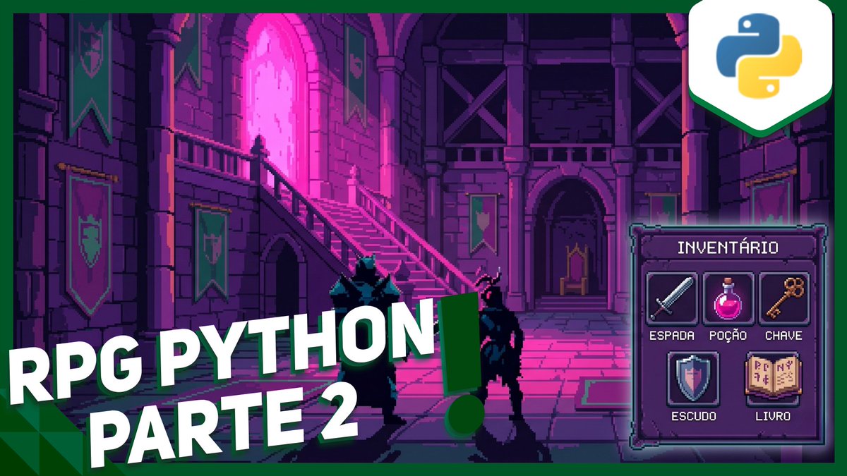 universodiscret's tweet image. Vídeo novo no canal!

Transformei um RPG de texto em aula prática de Python. Neste vídeo você aprende dicionários, classes, objetos e herança, enquanto cria um projeto passo a passo. Ideal para iniciantes e intermediários.

youtu.be/C2-Plyi7xEs

#Python #Programação #POO #RPG