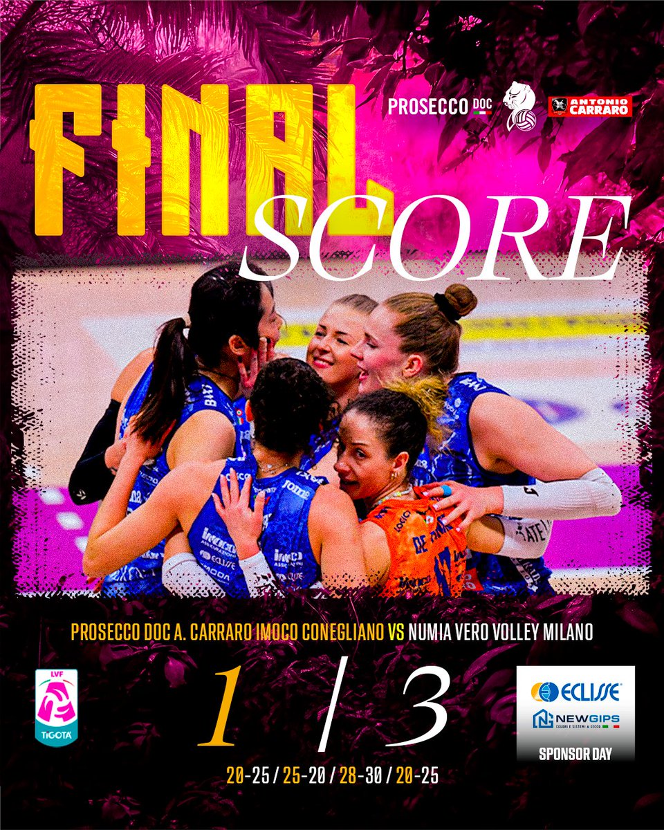 ImocoVolley's tweet image. ❌

4° set - Gara 3 - Finale Scudetto Serie A1 LVF Tigotà

𝗣𝗿𝗼𝘀𝗲𝗰𝗰𝗼 𝗗𝗼𝗰 𝗔. 𝗖𝗮𝗿𝗿𝗮𝗿𝗼 1
Numia Vero Volley Milano 3

(20-25 | 25-20 | 28-30 | 18-25)

#ImocoVolley #Gameday #proseccodoc #AntonioCarraro 

📸: Gregolin

Sponsor Day | @eclisse &amp;amp; @newgips_sistemiasecco