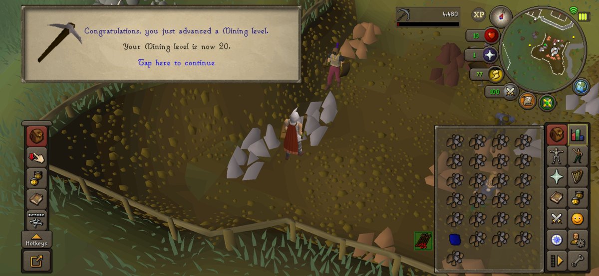 A_Hardwick93's tweet image. 20 mining on the ironman 👊🏻 god I miss the G.E 😔
#OSRS #Mining #Runescape #Ironman