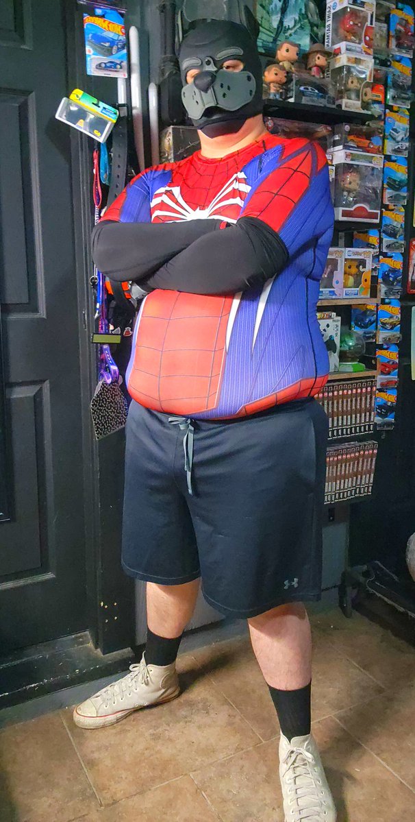 Spider-Pup 🕷️🐶 

#Chubby #Pup #Bulge #Muscle #Furry
