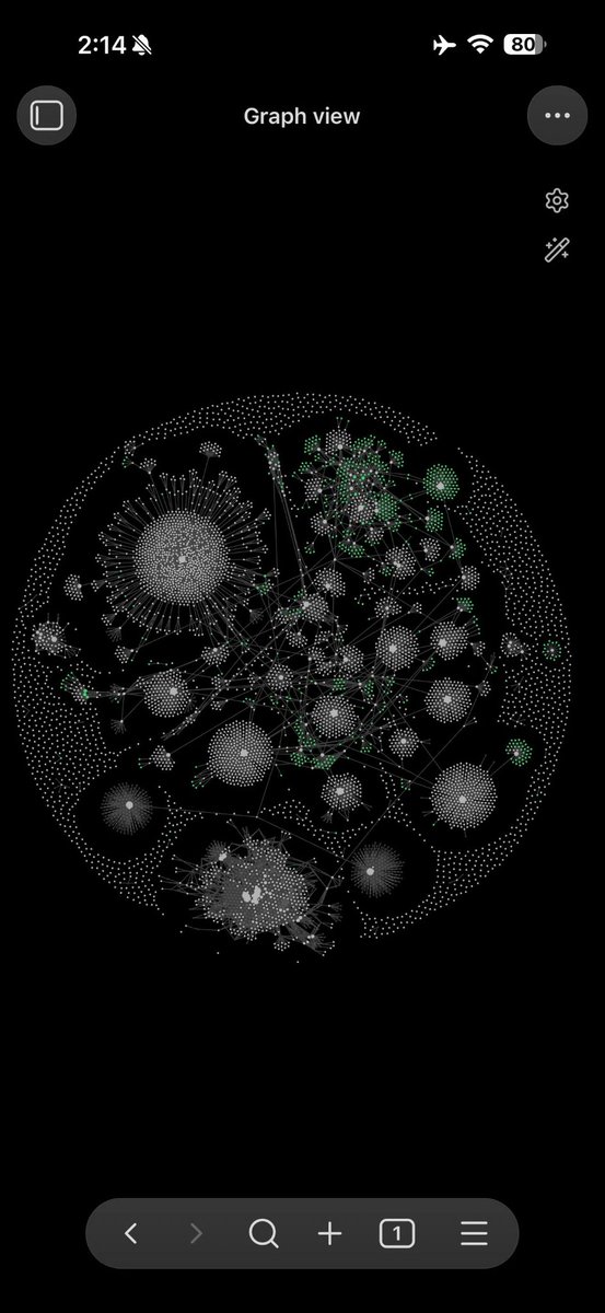 dusanmitrovic98's tweet image. I wish my #Obsidian graph looked like this 🥲
Had to build a starter template only because how much I keep creating new vaults.