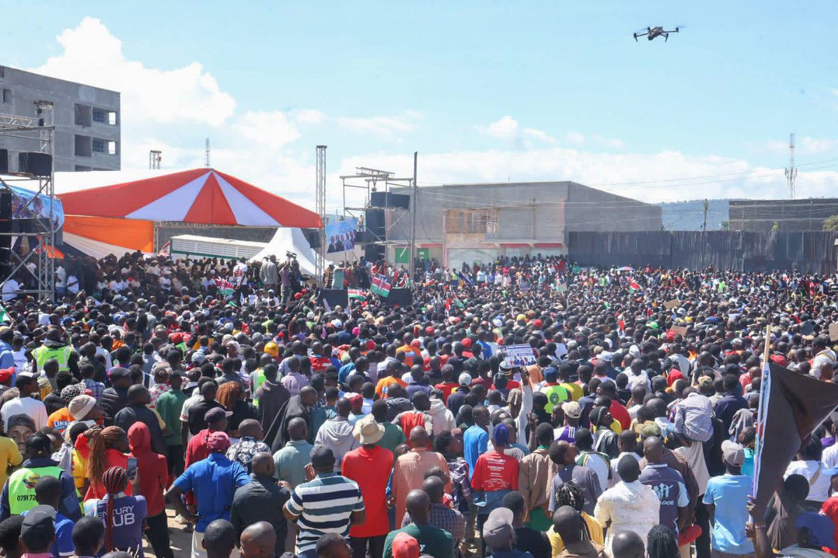 Hon Babu Owino was welcomed in Nakiru like Jesus Christ siku ya Kiama