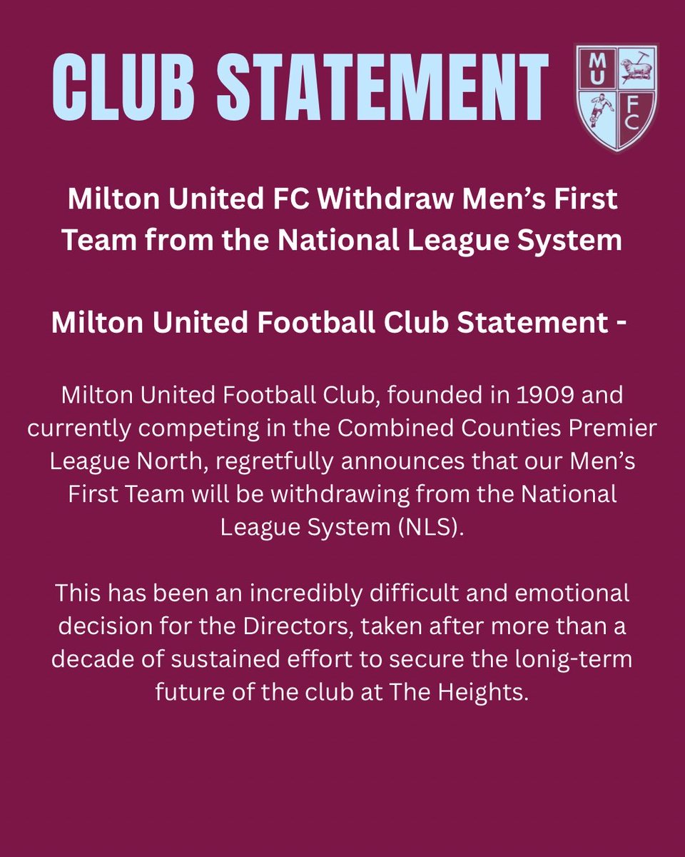 Milton United FC tweet media