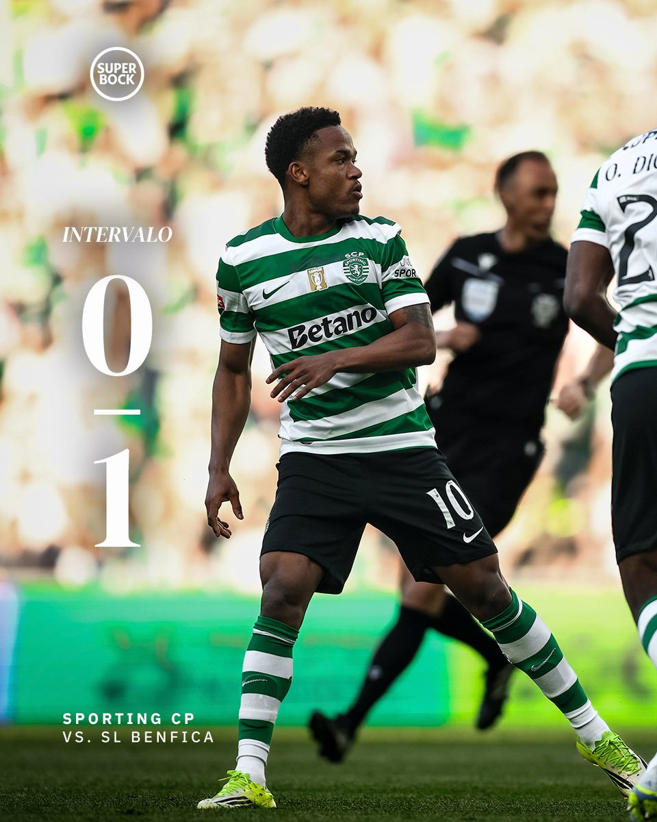 SportingCP's tweet image. ⏸️ Intervalo em Alvalade, com a nossa equipa em desvantagem no marcador. ATÉ AO FIM, LEÕES! 🦁

🟢 0-1 🔴 // #SCPSLB