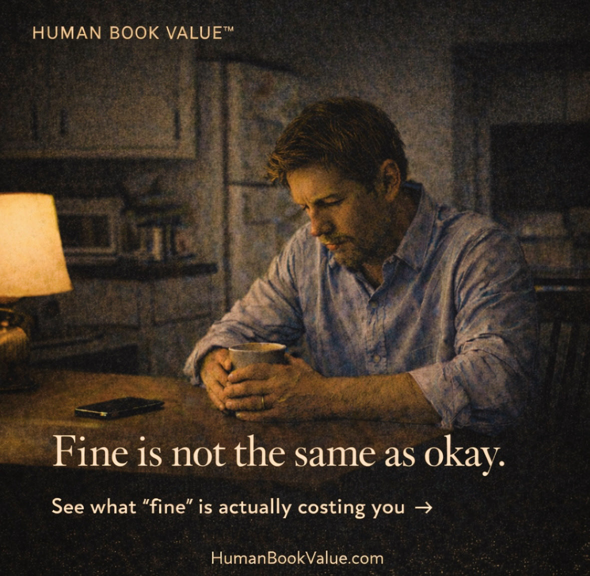 HumanBookValue's tweet photo. Nothing broke.
You just learned to carry it.
Now “fine” is quietly deciding
what you accept, what you avoid,
and what you never question.
See it clearly.
Get your free HBV Snapshot → https://t.co/PzybhaXuj6
#SelfAwareness #MentalClarity #LifeAudit #selfaudit #PersonalGrowth https://t.co/zdR6S1sVF6