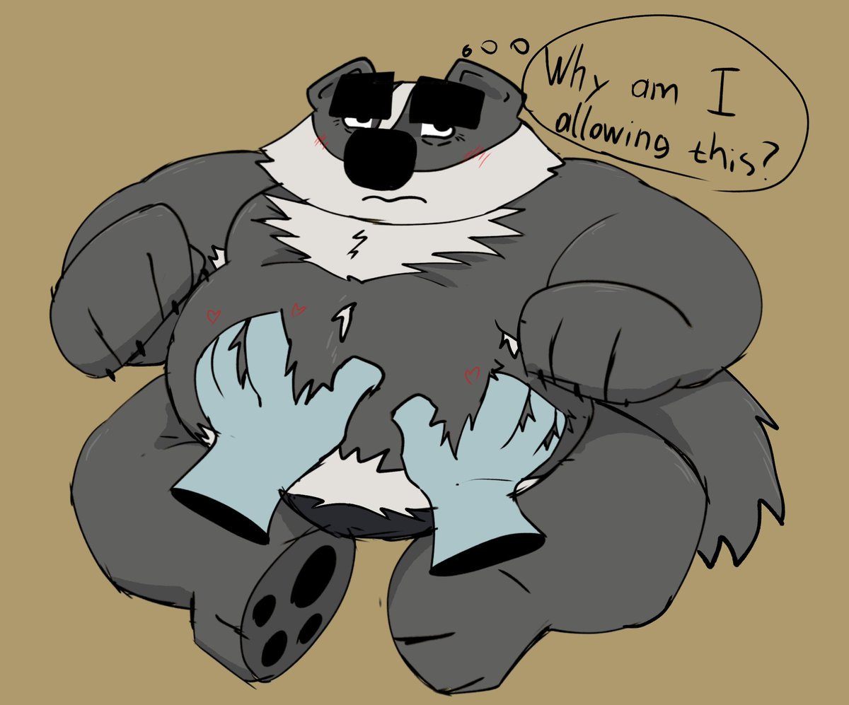 BorderlineBeast's tweet photo. Chief Badger fast sketch before going to sleep https://t.co/5GuekibNcd