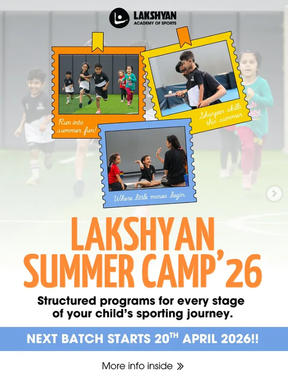 manjutabraham's tweet image. Lakshyan Summer Camp ’26 – Batch 2 is here!
Badminton: (a) 3.15 pm - 4.15 pm (b) 4.30 pm – 5.30 pm
This summer, help your child build movement, confidence, and all-round development with structured multi-sport training at Lakshyan Academy of Sports. #summercamp #manjutabraham