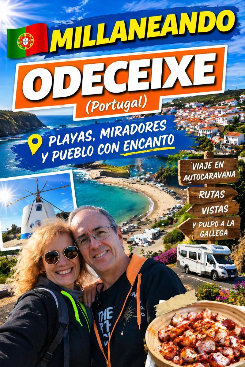 Millaneando's tweet photo. El Algarve que no sale en los mapas 🌊🚐
Odeceixe, Praia das Adegas, Praia de Monte Clérigo y Carrapateira…
Playas salvajes, libertad total y un final con pulpo que no falla 🐙😏
¡Dentro vídeo! 📽🍿
https://t.co/71N6eSB6z6
#Millaneando #Algarve #VanLife #Autocaravana #Portugal https://t.co/ox87QDjyI8