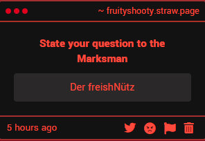 The Crimson Cloaked Marksman tweet media