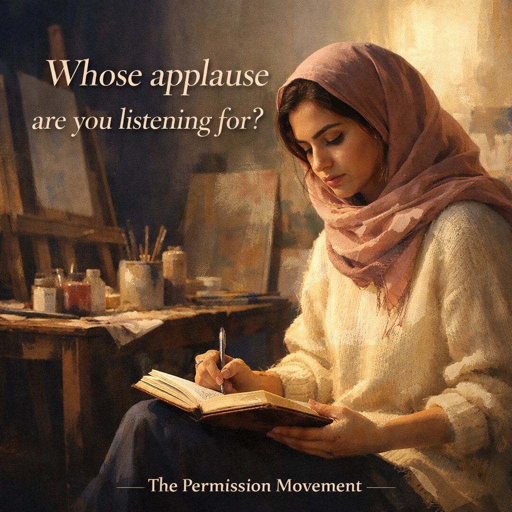 LancasterLInc's tweet image. "Whose applause are you listening for?" 🕯️
Permission to:
✨ Stop explaining.
✨ Celebrate invisible wins.
✨ Trust your gut.
What are you permitting yourself this week?

#PermissionMovement #SelfLeadership #PermissionGranted

The Permission Movement