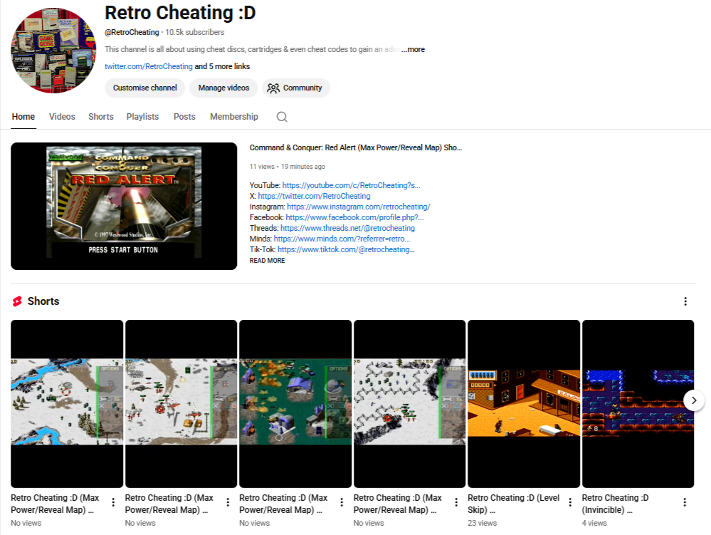 RetroCheating's tweet image. Help my Retro Cheating Gaming Channel get to 15k Subs today :D Any help is beyond appreciated :D #YouTube #YouTubeChannel #YouTubeGaming #YouTubePartner #YouTubeCreators #Gaming #VideoGames #Gamer #Retro

Feel Free to Sub to @RetroCheating on YouTube :D

youtube.com/c/RetroCheatin…
