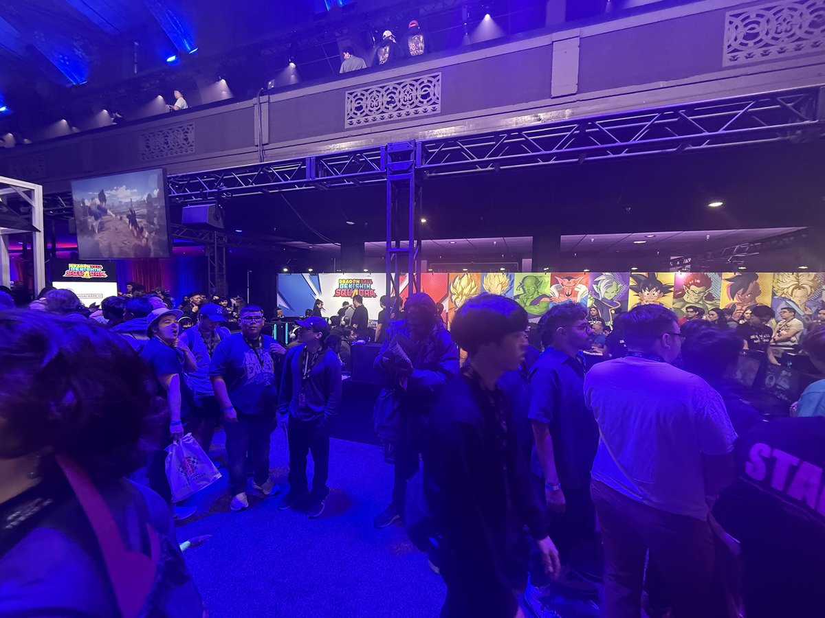 BanKsEsports's tweet photo. This picture doesn’t do it justice but two days in a row and the @DB_Squadra booth has the biggest lines for people waiting to play! What a great sign for the game 🙌🏼! #BattleHour26 #DBfancontent https://t.co/8Mq2v9xR4e