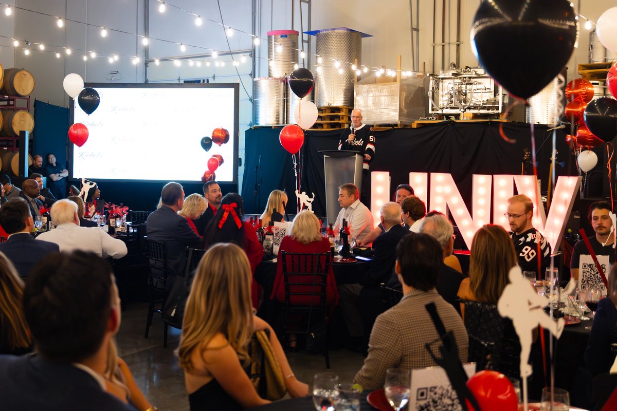 UNLVRebelHockey's tweet photo. Here’s to 20 Years with UNLV Hockey‼️🏒

Celebrating this milestone with the people, players, alumni, &amp; community who make this all possible. Thank you to everyone who has &amp; continues to support this program! 🤍 https://t.co/Sgm3ATZu2a