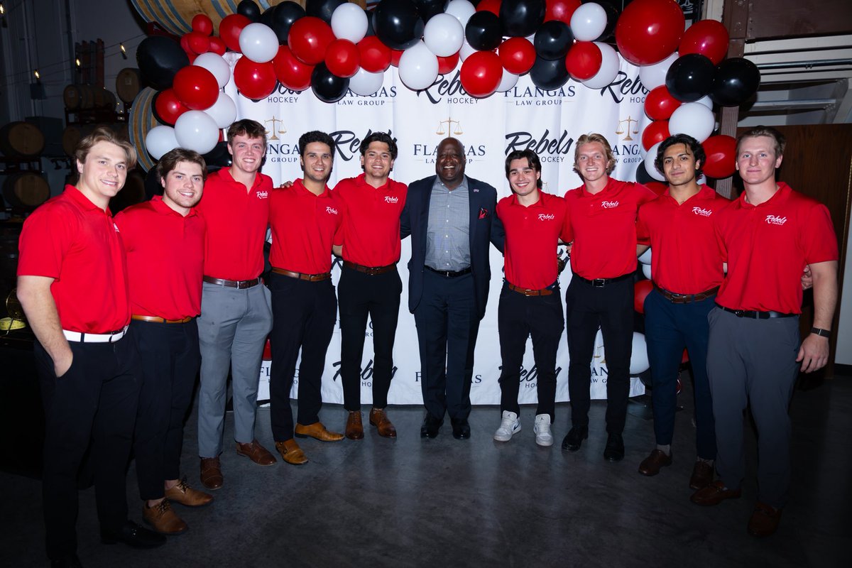 UNLVRebelHockey's tweet photo. Here’s to 20 Years with UNLV Hockey‼️🏒

Celebrating this milestone with the people, players, alumni, &amp; community who make this all possible. Thank you to everyone who has &amp; continues to support this program! 🤍 https://t.co/Sgm3ATZu2a