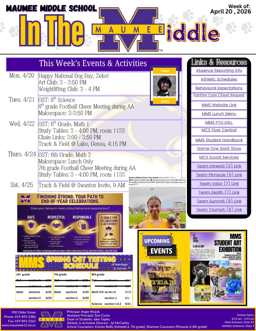 Maumee Middle School - Mrs. Wojcik tweet media