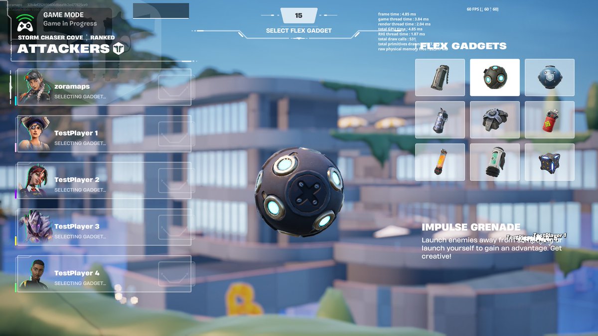 zoramaps_'s tweet image. Gadget menu WIP #ballistic #fortnite #uefn