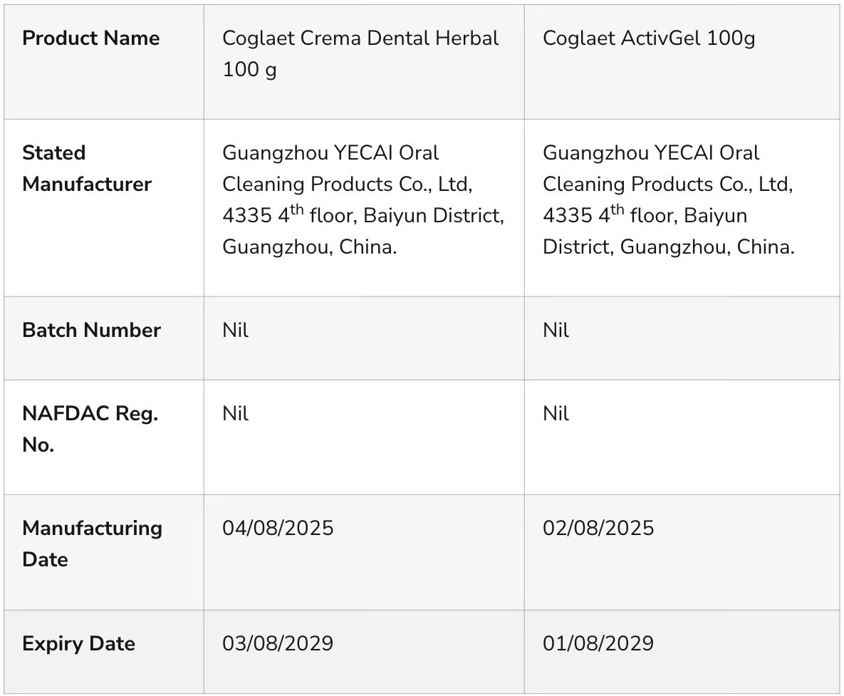 NAFDAC NIGERIA tweet media