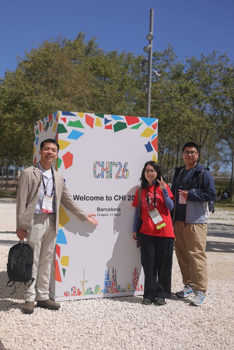 CartonLiu's tweet image. Back from #CHI2026 in Barcelona, feeling deeply grateful, refreshed, and inspired.
I was honored to present our #AR + #AI reliance paper, join the Bias4Trust workshop, and reflect on the future of cognition-augmented AR systems.
See you in #CHI2027 !
