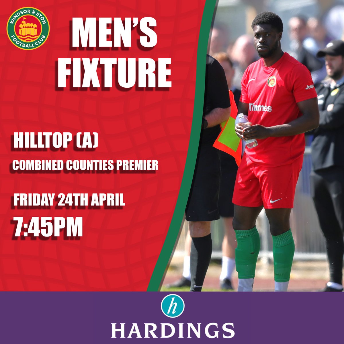 WindsorEtonFC's tweet photo. And finally our men’s team wrap up their League season next Friday when we make the trip to @fc_hilltop …

📍SILVER JUBILEE PARK (BRENT) SILVER JUBILEE PARK, TOWNSEND LANE, LONDON NW9 7NE https://t.co/MCrkEHtc31
