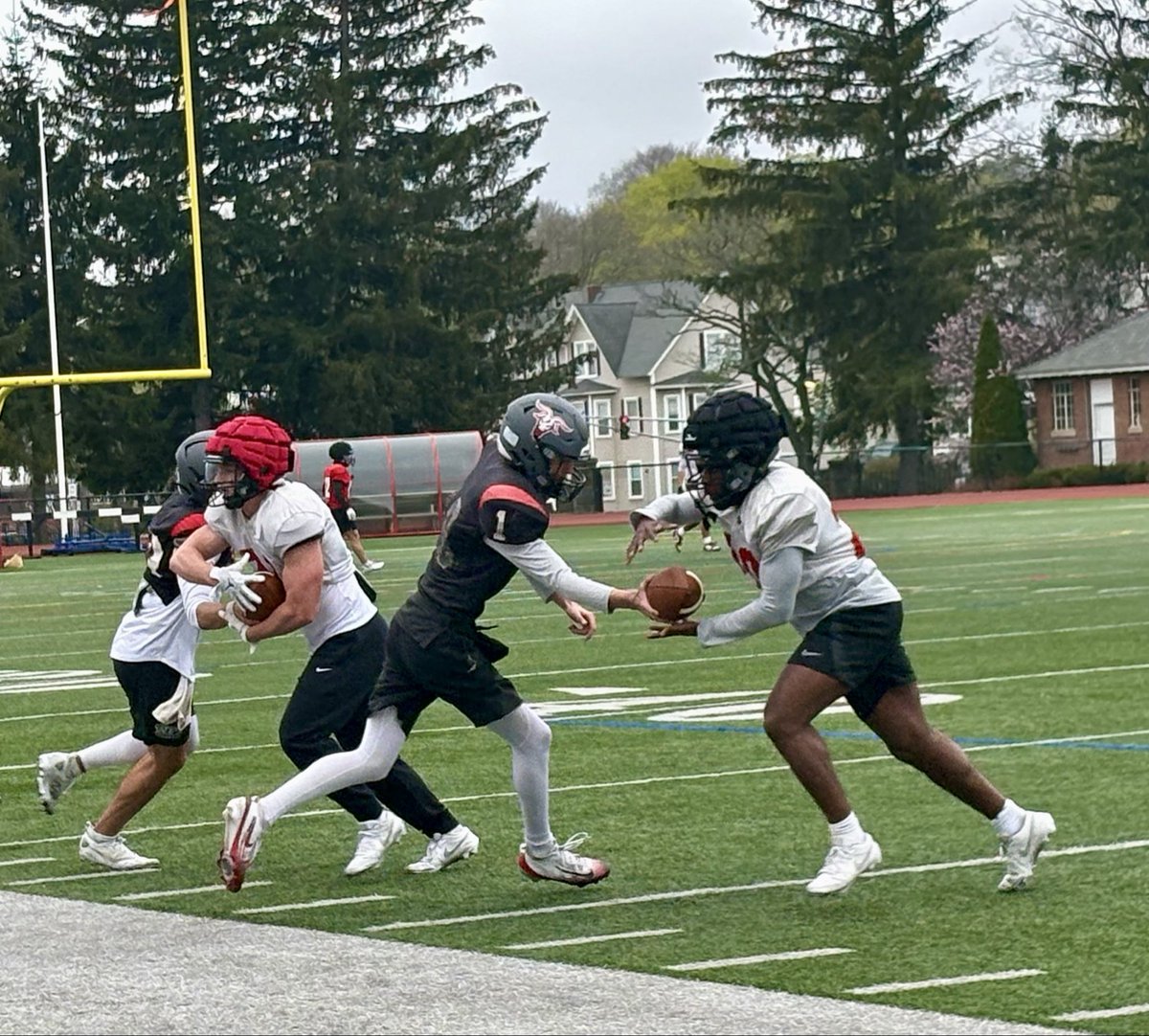 Cdirks2027's tweet photo. Really enjoyed watching a high-energy @WPIFootball practice, touring campus, and meeting @CoachRobFB and many of the coaches and players. It’s clear to me it’s a special place and I’m grateful to have seen it all first-hand. Thank you for an amazing day!

 @Ravens_FB1862 @CoachJimGibbons @CoachRobFB @WPIFootball  @Coach_MSal